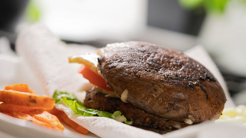 Close-up of food in plate