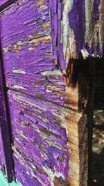 Close-up of weathered wooden wall