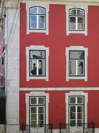 Red residential building