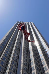 Low angle view of building against clear sky