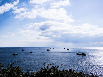 Scenic view of sea against sky