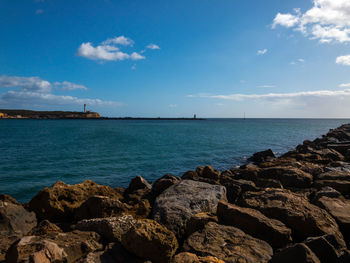 Scenic view of sea against sky