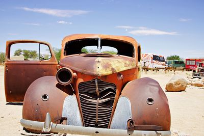 Rusty car wreck