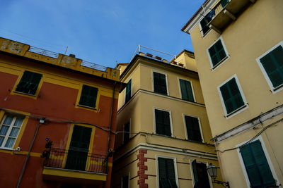 Low angle view of buildings against sky