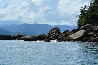 Scenic view of sea against sky