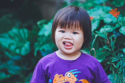 Portrait of smiling boy