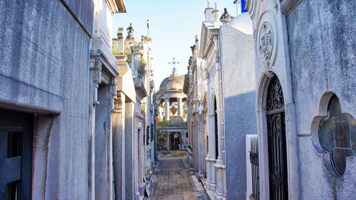 Panoramic shot of buildings in city