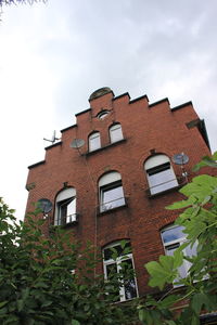 Low angle view of building against sky