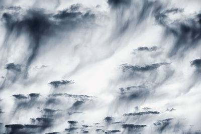 Low angle view of clouds in sky
