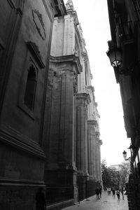 Low angle view of historic building against sky