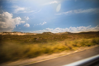 Scenic view of landscape against sky