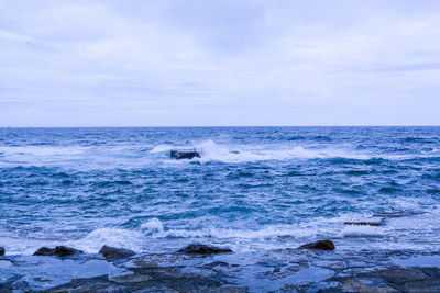 Scenic view of sea against sky