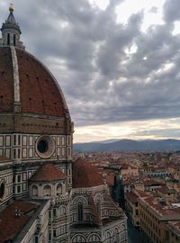 View of cathedral against cloudy sky