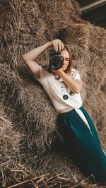 Young woman using mobile phone