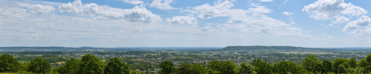 Panoramic view of landscape against sky