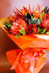 Close-up of rose bouquet