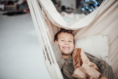 Portrait of smiling boy