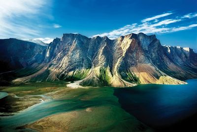 Panoramic view of a lake