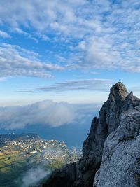 City view from mountain 