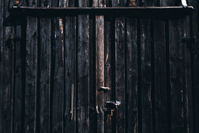 Close-up of wooden door