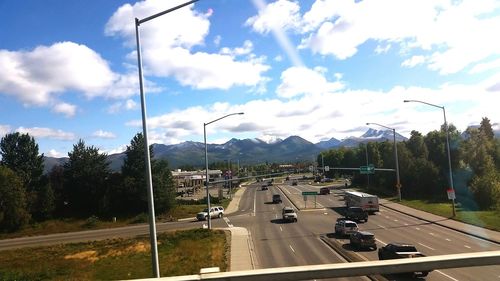 Road passing through mountain