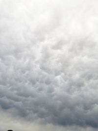 Low angle view of storm clouds in sky