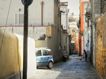 Cars on street in city