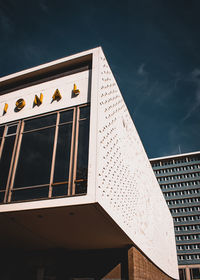 Low angle view of building against sky