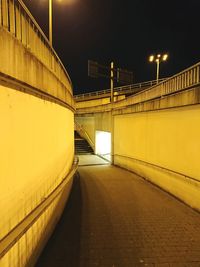 Illuminated street light at night