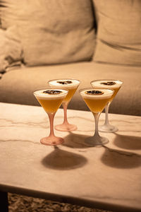 Close-up of drink on table