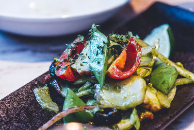 Close-up of food in plate