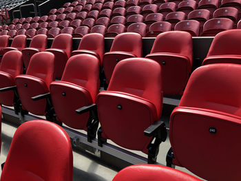 Empty seats in stadium