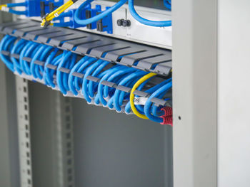 Close-up of multi colored cables