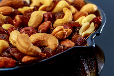 Close-up of fruits in plate