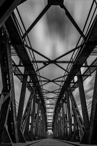 Low angle view of bridge against sky