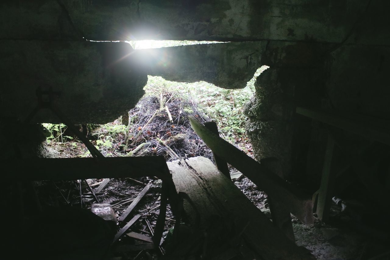 VIEW OF ABANDONED BUILDING