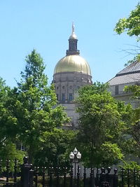 Low angle view of church