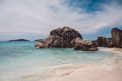 Scenic view of sea against sky