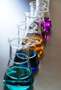 Close-up of wine glass on table