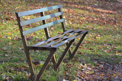 Chair on table