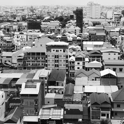 High angle view of cityscape