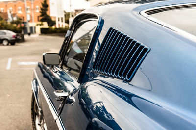 Close-up of classic car