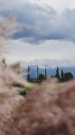 Scenic view of land against sky