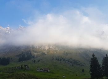 Scenic view of landscape against sky