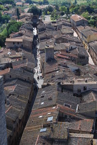 San gimignano village streets