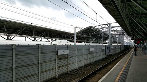 Railroad station platform