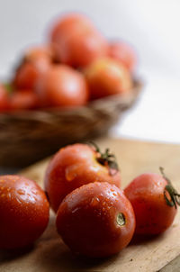 Close-up of fruits on table
