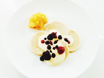 Close-up of sweet food in plate