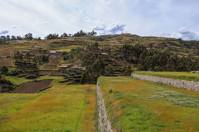 Scenic view of landscape against sky