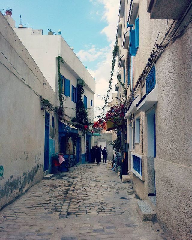 building exterior, architecture, built structure, the way forward, street, residential building, residential structure, alley, cobblestone, city, building, house, sky, town, diminishing perspective, vanishing point, old town, narrow, street light, day